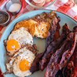 bacon and eggs.