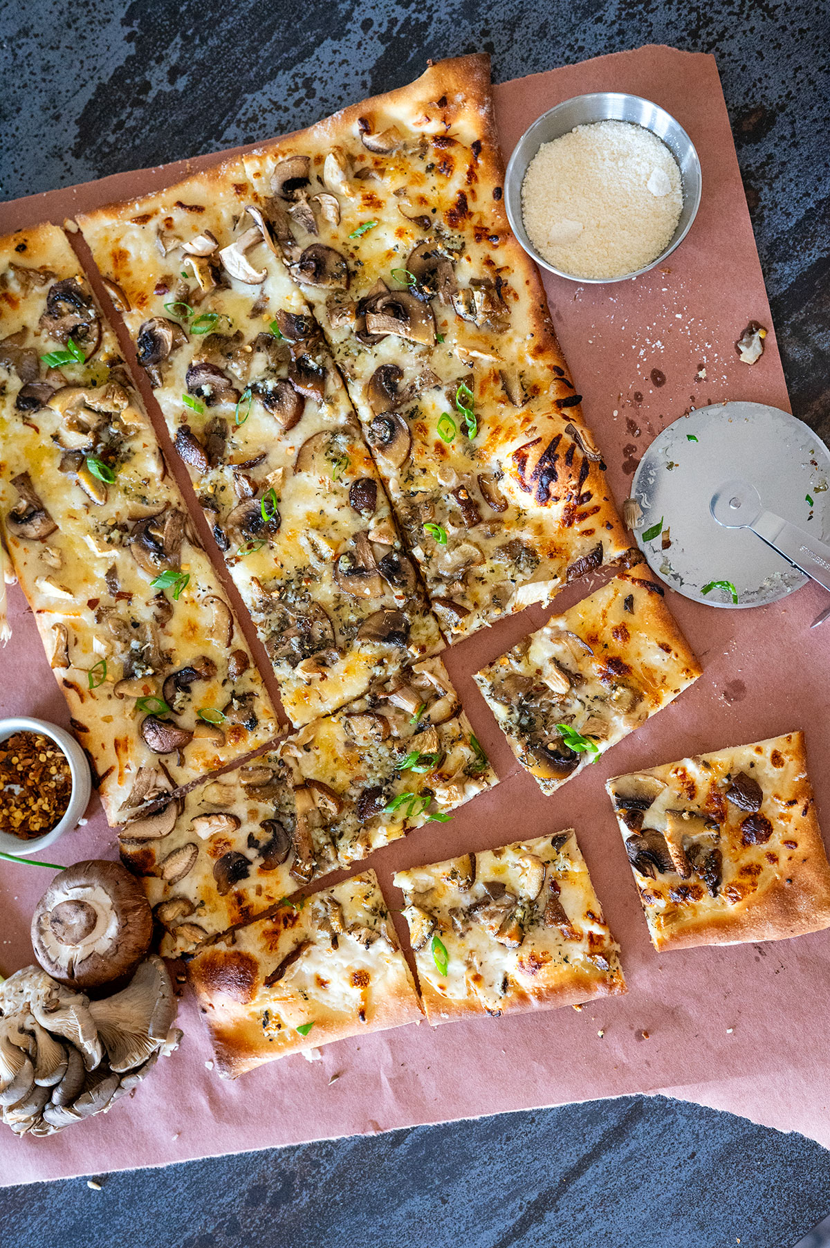 mushroom pizza.