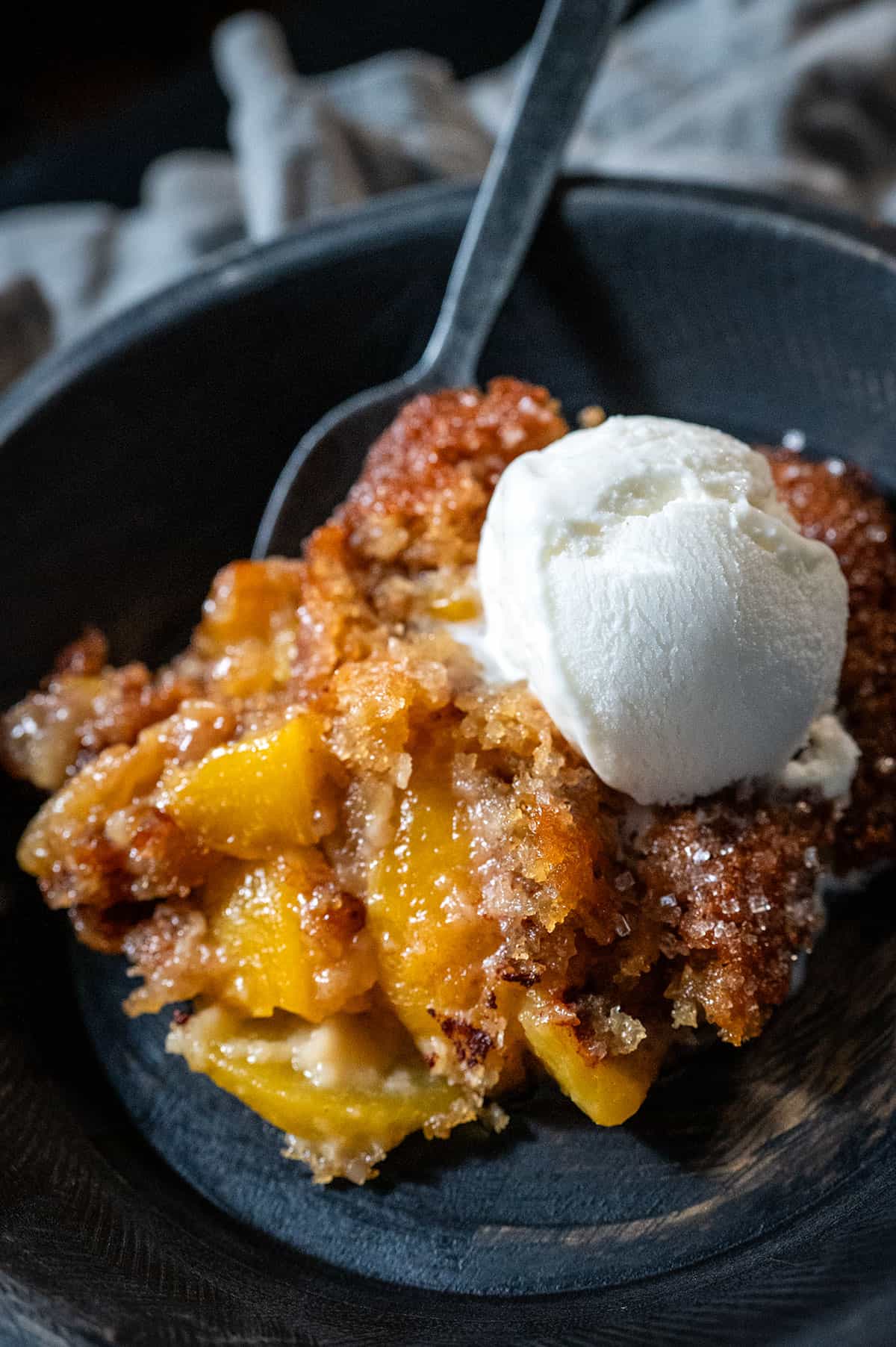 peach cobbler.